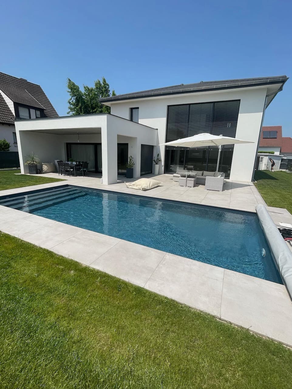 Création de plages de piscine et terrasses près de Guebwiller et Saint-Louis Wittenheim